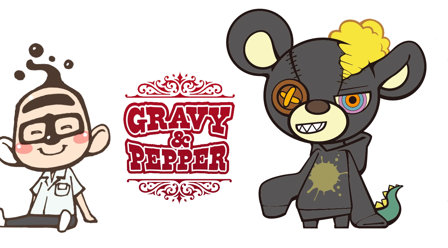 GRAVY & PEPPER とキャラクターたち